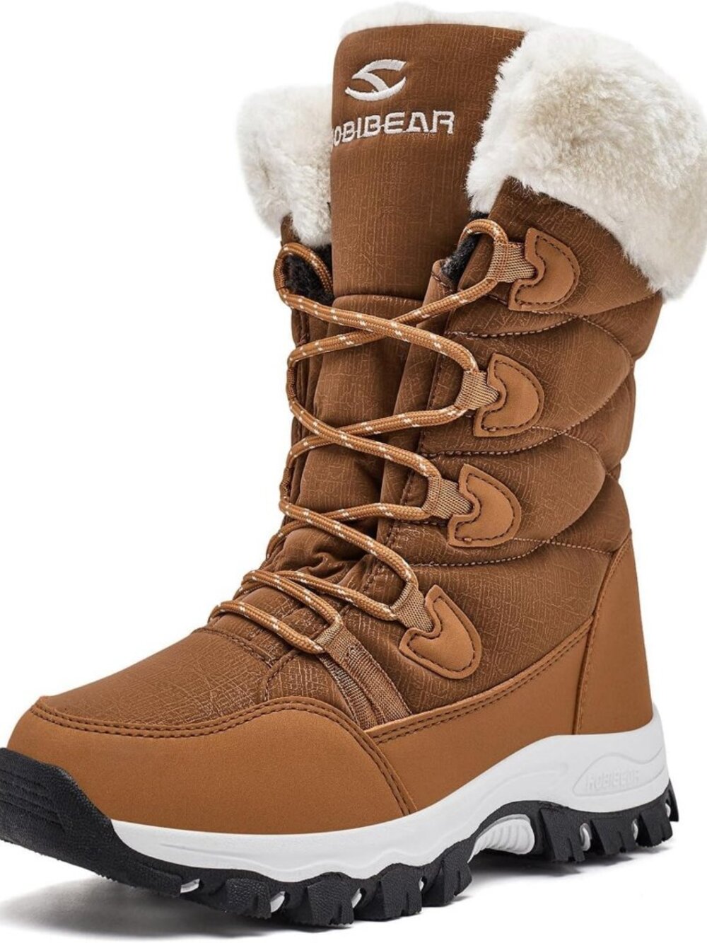 Waterproof Winter Snow Boots for Women | Lightweight Warm Faux Fur Mid-Calf